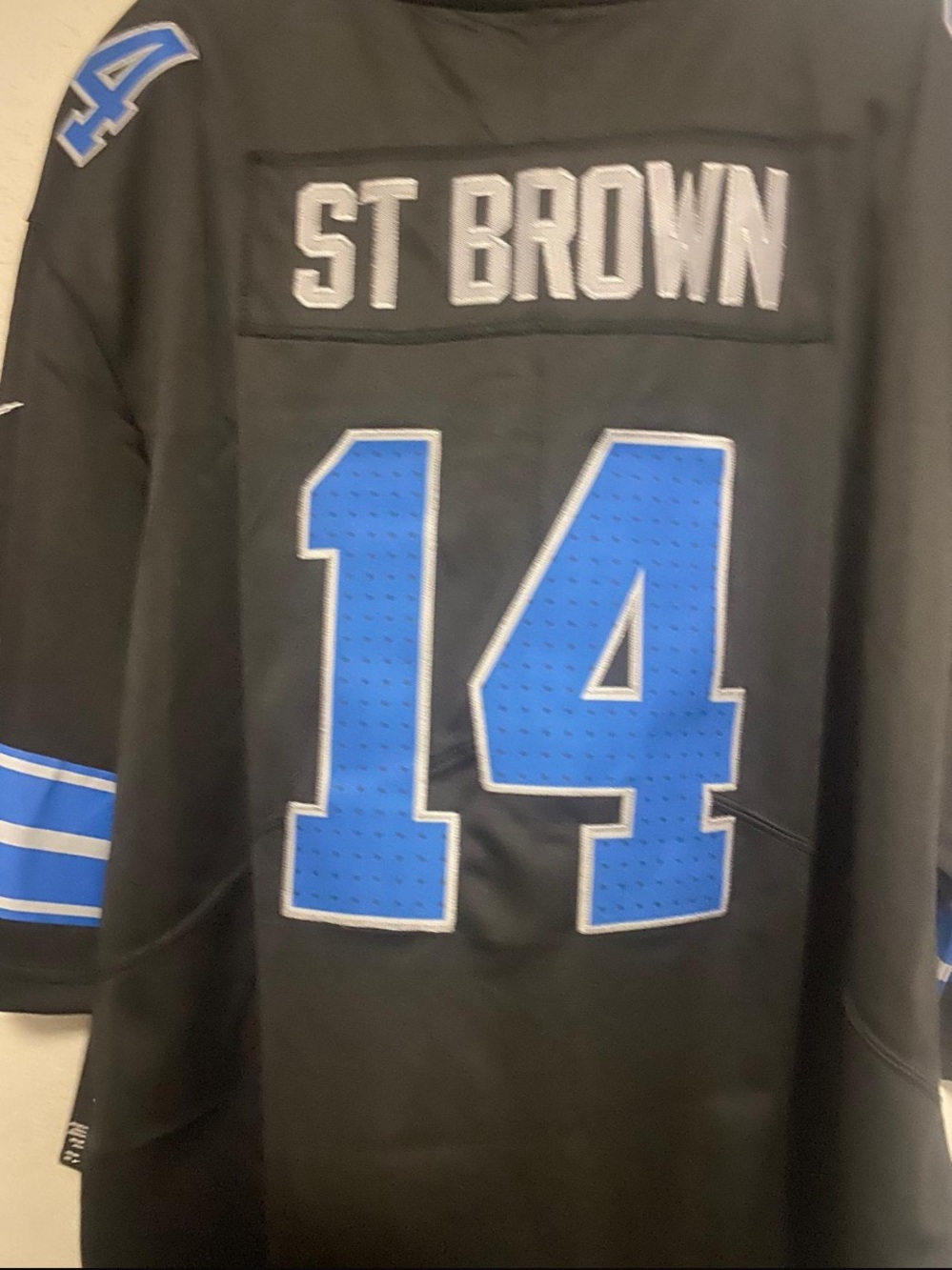 ST Brown NFL Football Jersey